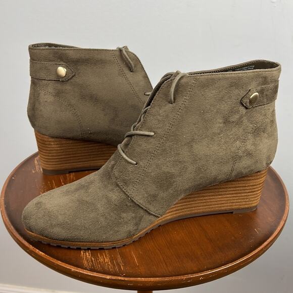 Dr Scholls conquer wedge lace up ankle boot size 9.5 - Picture 3 of 6